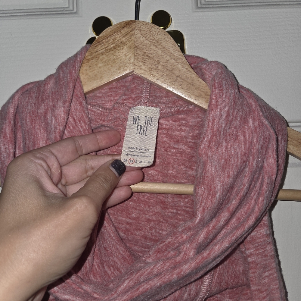 We The Free Flowy Heathered Rose Sleeveless Cowl Neck Tank XS - Picture 9 of 10